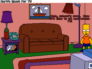 Bart's Quest For TV Screenshot